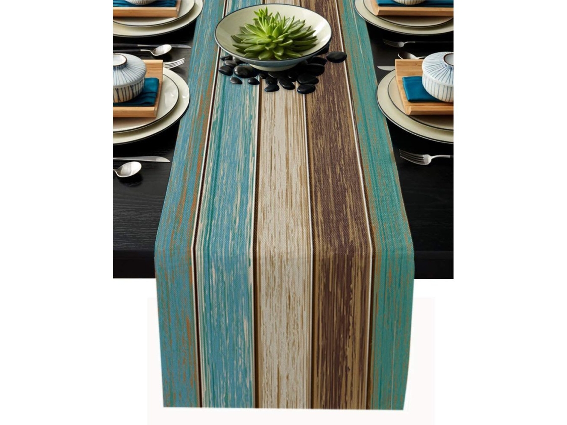 KOFIHETY 1 unidad - Mantel y posavasos con flores de primavera y tulipanes 33 cm x 90 cm