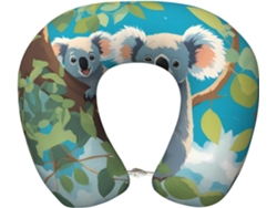 Almohada Viaje Espuma Viscoelástica Poliéster, Felpa Fácil Soporte, Ajustable Plegable: