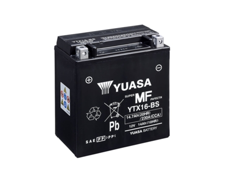 Batería de moto YUASA YTX16-BS 12V 14AH