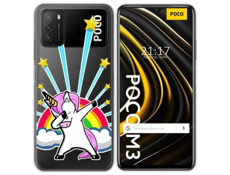Carcasa Xiaomi Redmi 9T TUMUNDOSMARTPHONE Dibujos Transparente Multicolor