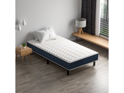 Combinación De Colchón-cama 90x190 Cm, Colchón Viscoelástico + Estructura De Cama De Hierro, Incluye 6 Patas, Grosor Del Colchón 15 Cm