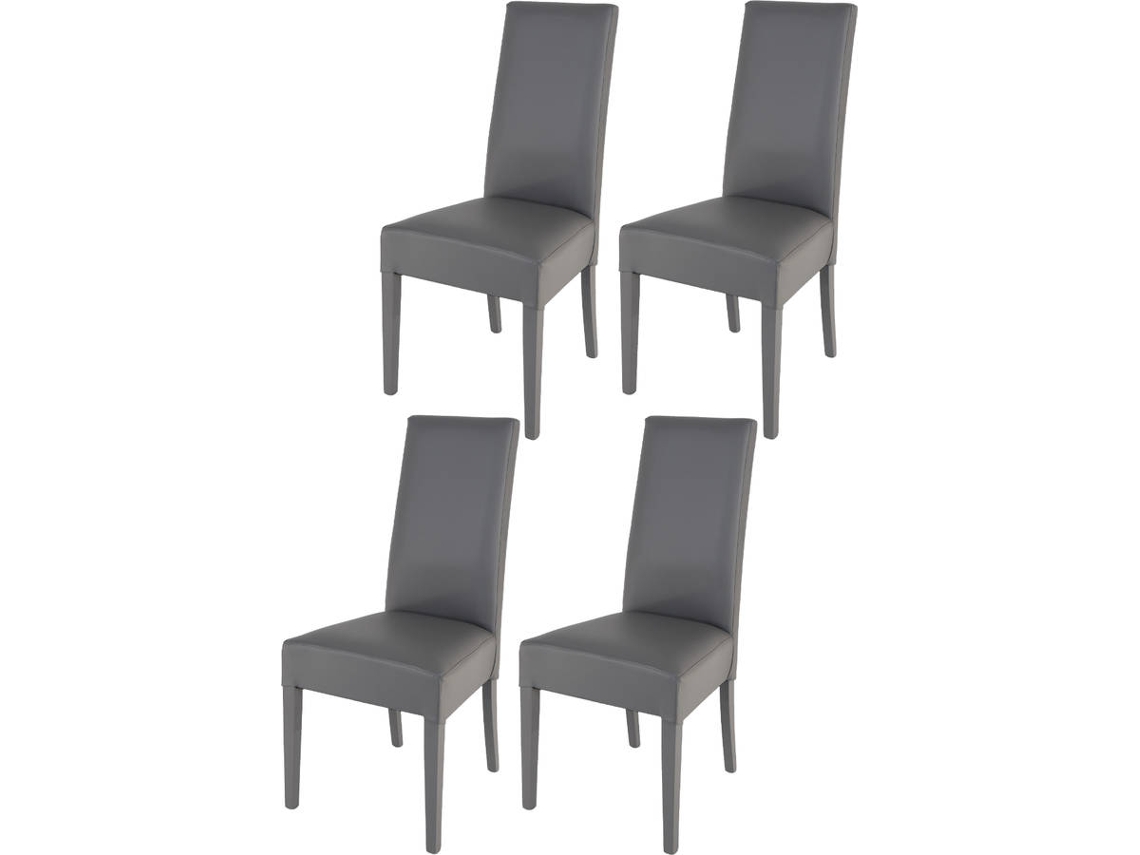 Conjunto de 4 Cadeiras T M C S Luisa (Cinzento Escuro - 99x46x55 cm - Madeira)