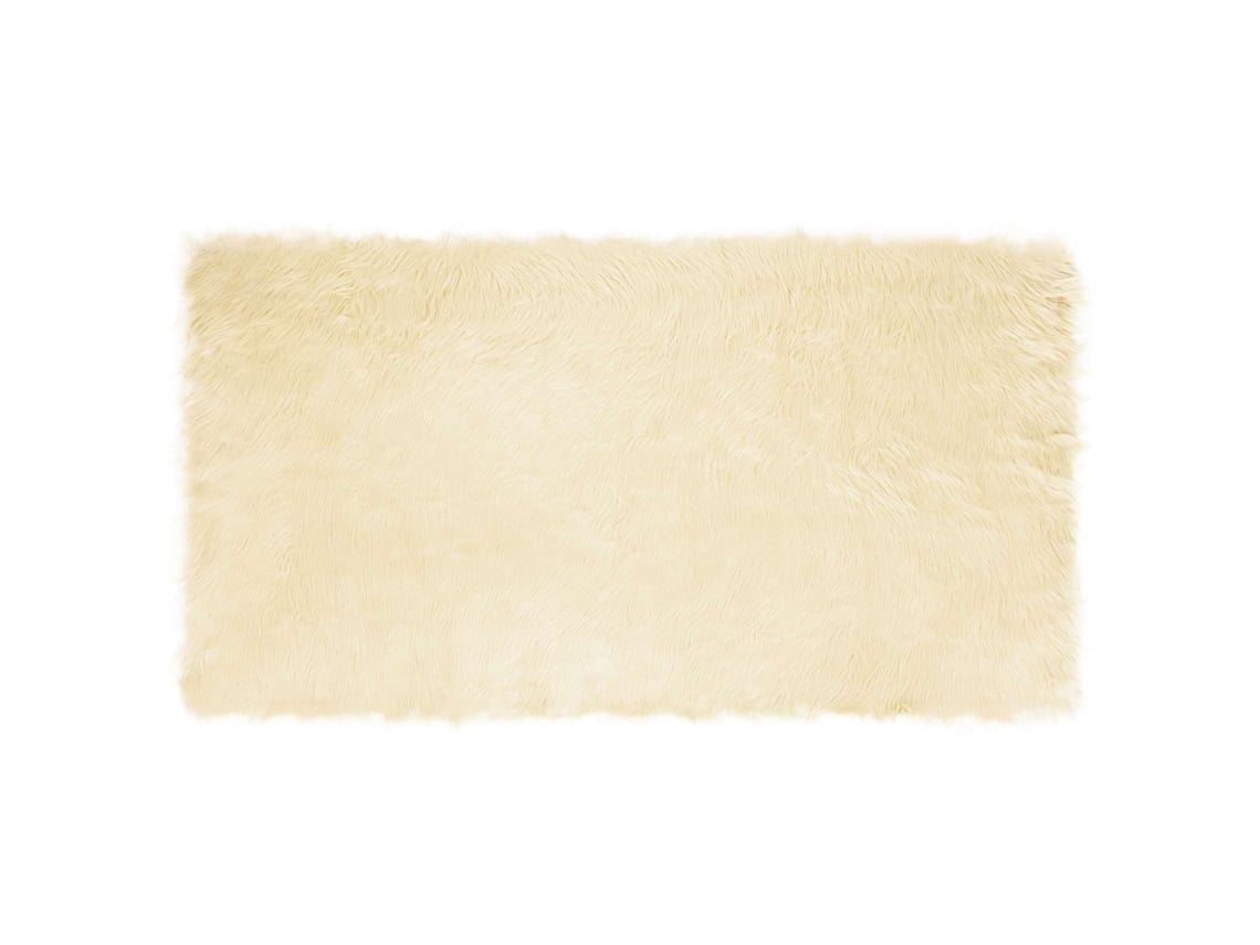Vidaxl Alfombra De De Oveja Sintética Tafalla Crema 60 X 110 Cm