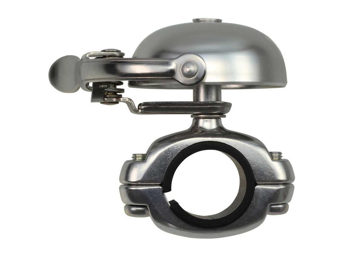 Campainha Mini Suzu Die Cast Prateadocrane Bell