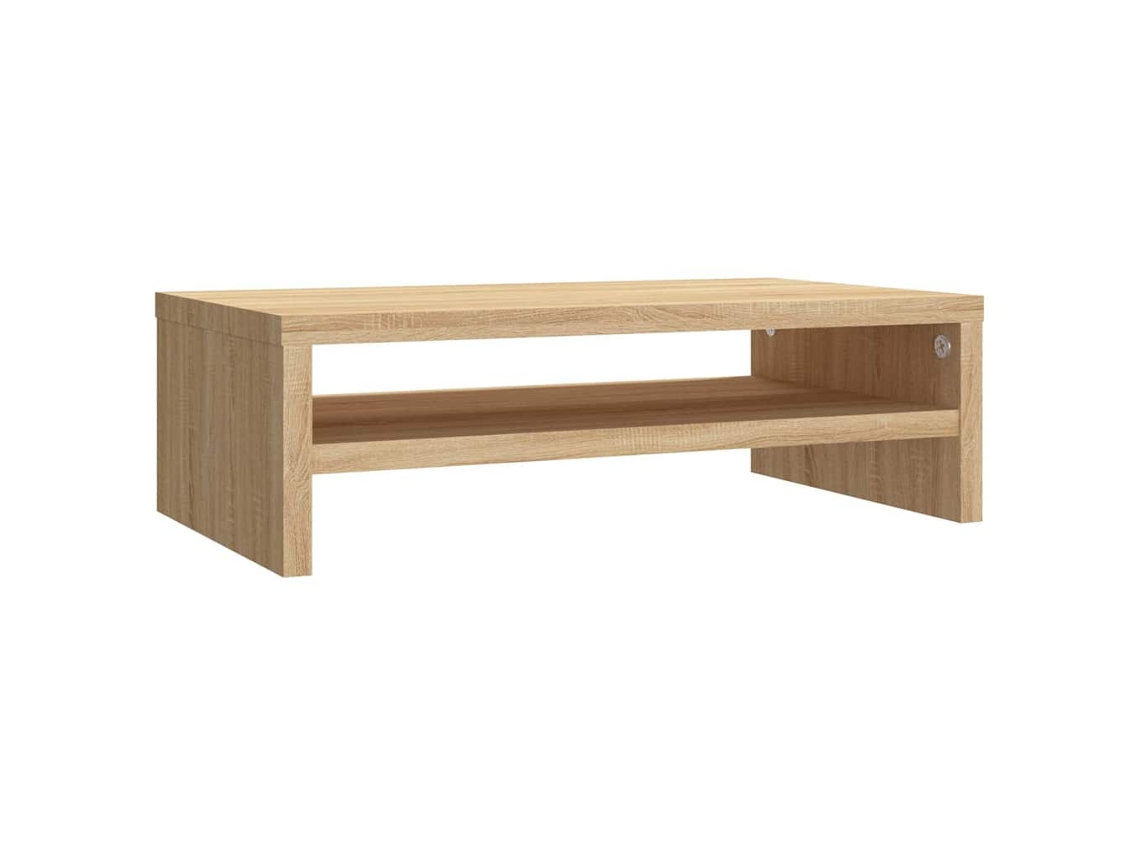Soporte para monitor fabricado en madera de roble, Sonoma, EXCLUSIVO DE LA CASA