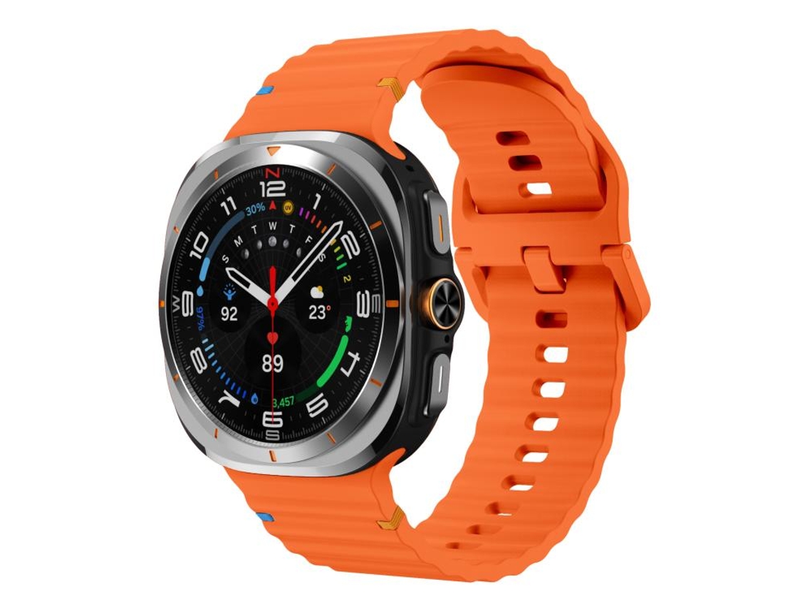 Correa de silicona ultra fina con costuras onduladas CSYY (47 mm) para Samsung Galaxy Watch