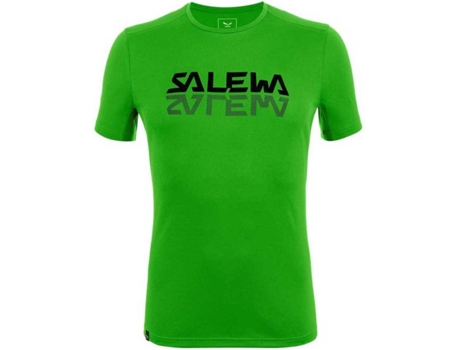 Camiseta de Hombre SALEWA Sporty Graphic Dryton Verde (L)