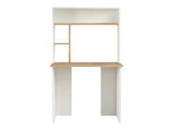 Escritorio Tópisa con estantería 149x90x52cm - Roble/Blanco [EN.CASA]