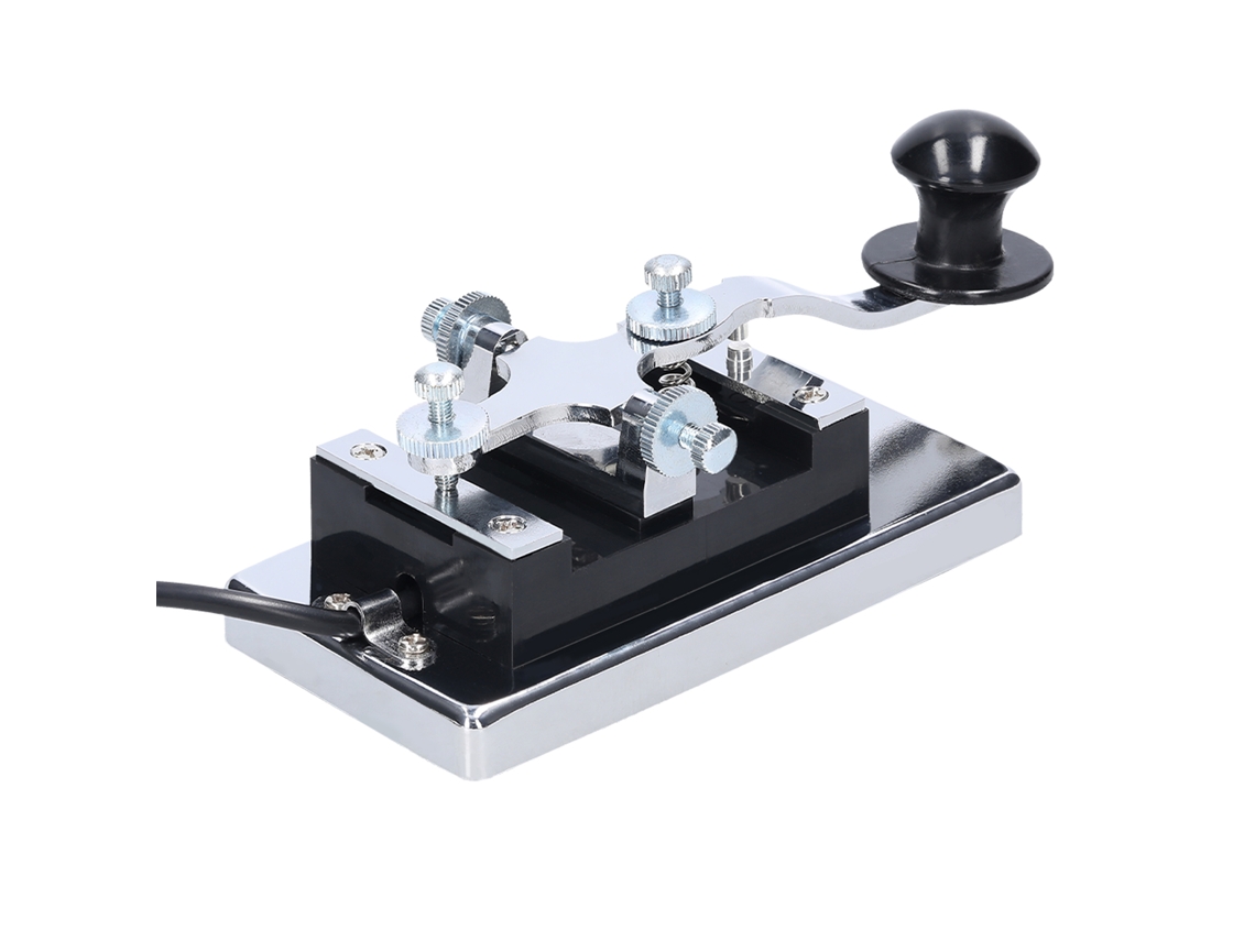 2026as-key K4 Telégrafo eléctrico de alta resistencia para comunicación por código Morse CW Wave Cuts Radios Enseñanza