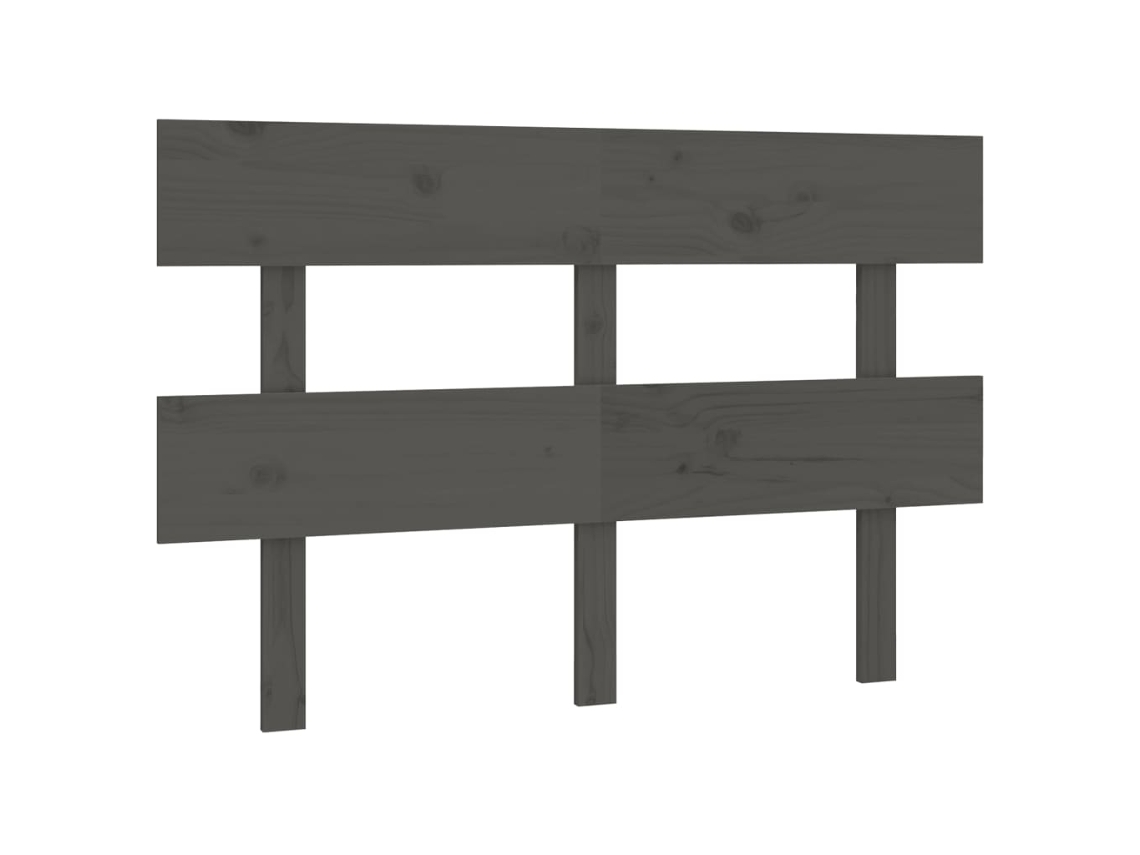 Maison Exclusive - Cabecero De Cama Madera Maciza De Pino Gris 138x3x81 Cm