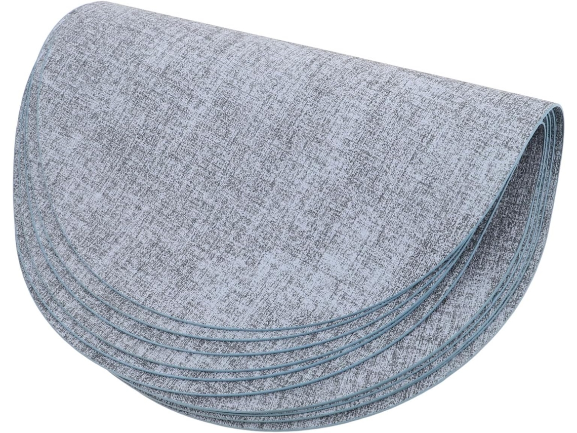 Juego De 6 Protectores De Mesa Redondos, Lavables Y Resistentes Al Calor Para El Hogar.