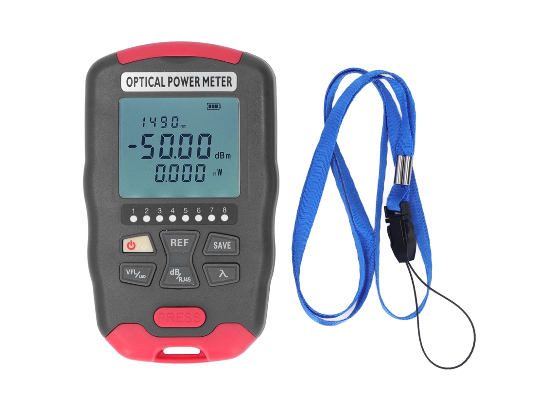 Medidor De Potencia De Fibra Óptica Vfl De 30 Km Con Luz Roja, Comprobador De Cables Ópticos De -50 A +26 Dbm