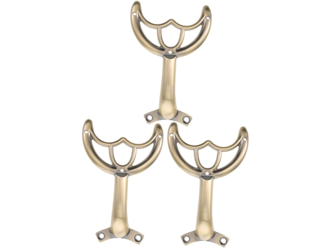 Juego de 3 soportes metálicos para ventiladores, compatibles con varios modelos, para instalación y Gokoco