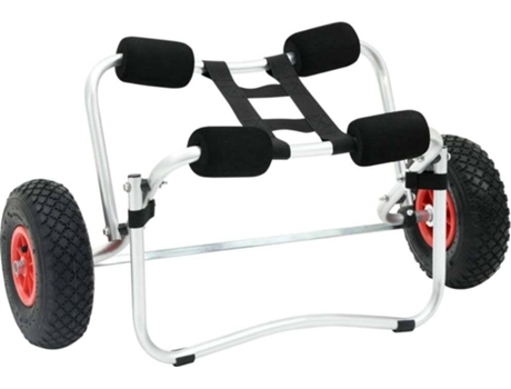 vidaXL Carrito de kayak de aluminio