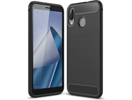 Carcasa Asus Zenfone Max (M1) ZB555KL Multi4you Gel TPU Carbono Negro