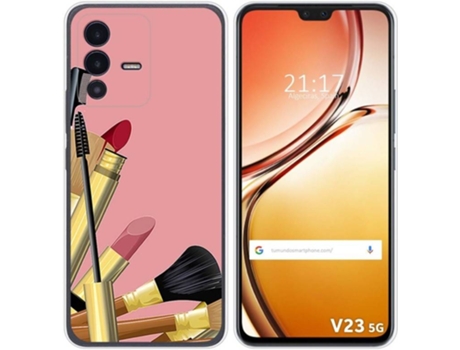 Carcasa para Vivo V23 5G TUMUNDOSMARTPHONE Dibujos Brochas Multicolor