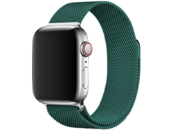 Bracelete Para Milanese Loop Apple Watch Series 7 45Mm Verde