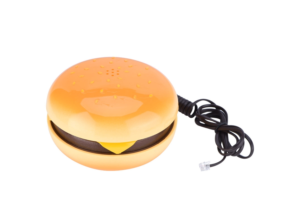 Teléfono Fijo Con Cable Decorativo Con Forma De Hamburguesa Para El Hogar Y Como Regalo.