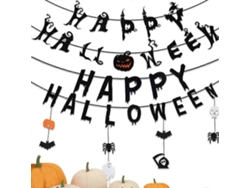 Decoraciones de Halloween de 4,5 m, pancarta decorativa de Halloween para bicicleta eléctrica Ly (paquete de 2)