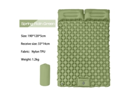 Colchoneta de camping Digitallab ultraligera, inflable con pedal, 190 x 120 cm, Lt09 (verde lluvia primaveral)