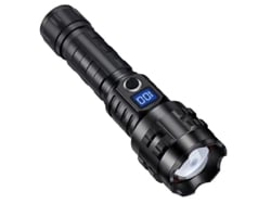 Linterna Led Recargable Por Usb, 2500 Lúmenes, Superbrillante, Potente Linterna Táctica Militar De Alto Brillo (negra)