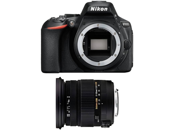 Kit Cámara Réflex NIKON D5600 + Sigma 17-50 DC OS HSM