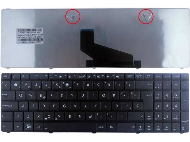 Teclado para Portátil Asus A53U A53B A53T Series V118502Ak1 Mp-10A76E0-6983 Sn7114