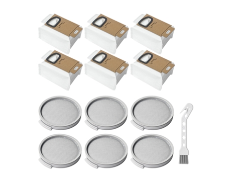 Filtros de bolsa de polvo para Mijia SCWXCQ01RR H6, accesorios para aspiradoras de mano, filtro de cepillo de repuesto