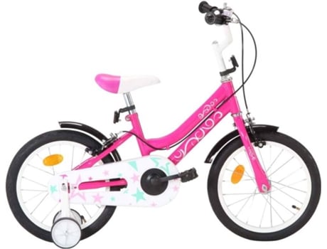 Bicicleta Infantil Vidaxl negro y rosa edad 4 años 16 para