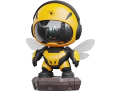 Luz nocturna con proyección de abejas, conexión Bluetooth, temporizador y control remoto, nebulosa de techo con cielo estrellado (amarillo)