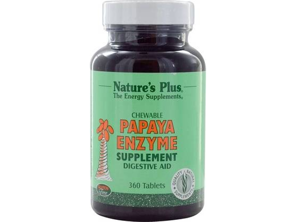 Complemento Alimentar NATURES PLUS Papaia Enzime Mastigável (360 comprimidos)