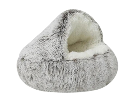 Cama Para Gatos Con Interior De Peluche 40X40Cm Marrón ¡ANTI-IMPACTO!