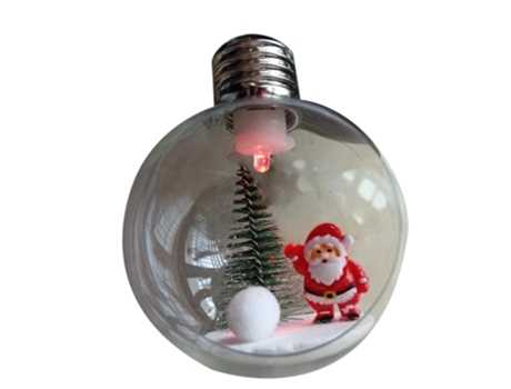 Bolas de adornos navideños, adornos para el árbol de Navidad inastillable para la decoración comercial al aire libre del partido, estilo 5