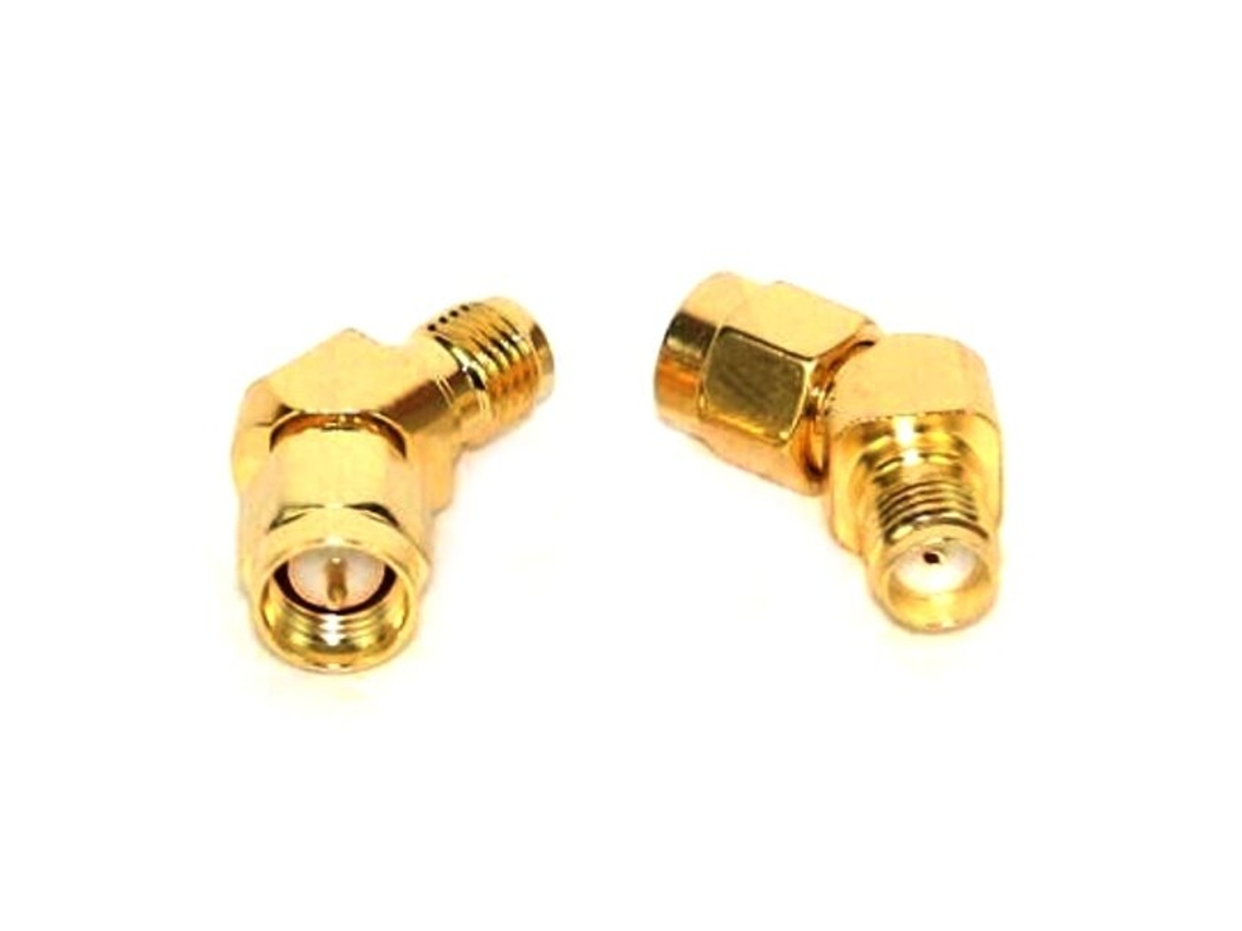 25 Unidades adaptador Rp-sma Macho A Rp-sma Hembra realacc Adaptador Sma/rp-sma 45° Protector Señal Fatshark Rx5808 Drones Rc