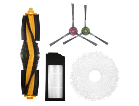 Escova lateral principal filtro esfregão pano para ecovacs deebot x1 turbo/omni robô