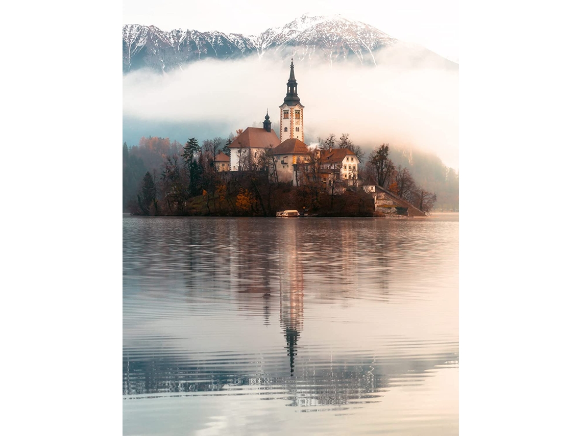 Rompecabezas Ravensburger "La Isla de los Deseos", Bled, Eslovenia, 1500 piezas