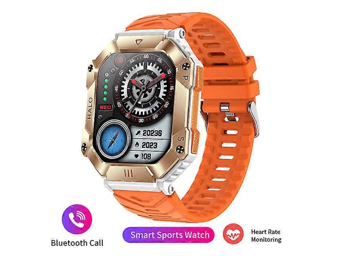 Reloj inteligente 2023 para adultos con brújula, GPS, monitor de actividad, batería grande de 650 mAh, resistente al agua, bicicleta eléctrica militar