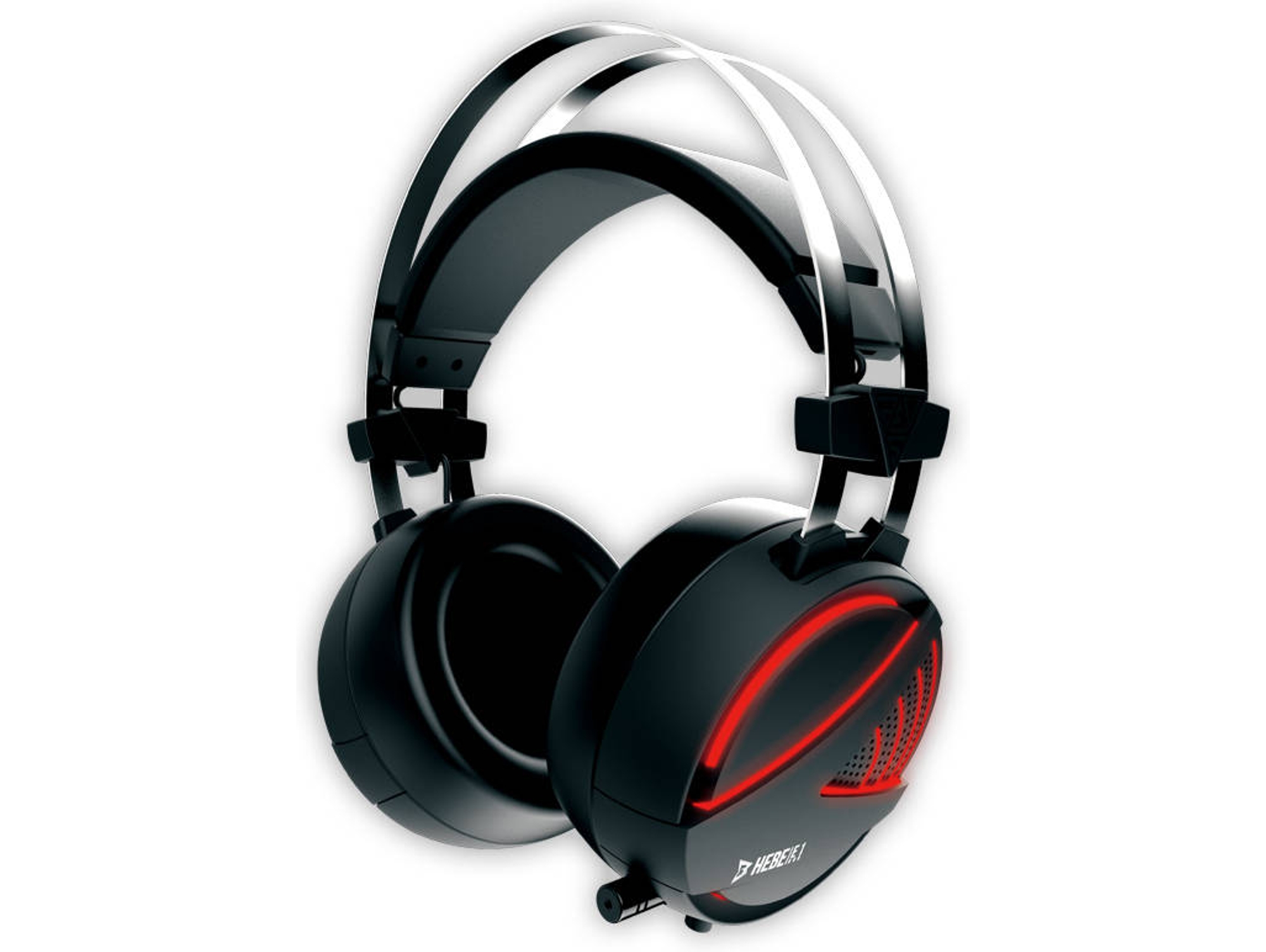 Auriculares Bluetooth GAMDIAS Hebe E1 Rgb (Over Ear - Micrófono - Negro)