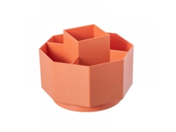 Portalápices de escritorio, 5 ranuras, bolígrafo giratorio de 360 ​​grados, caja de almacenamiento de escritorio, escritorio, lindo vaso para lápices
