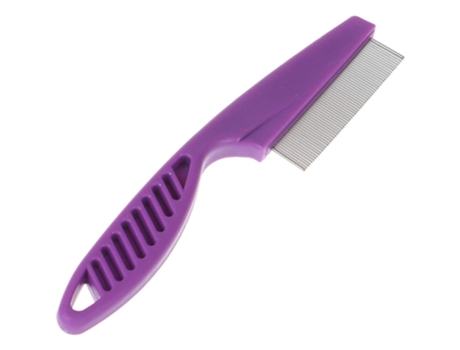 Peine para piojos - acero inoxidable - eje morado