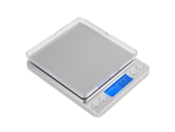 Balanza De Cocina Digital De 3000 G X 0,1 G Con Pantalla Lcd, Plataforma De Acero Inoxidable, Para Café, Cocina Y Repostería.