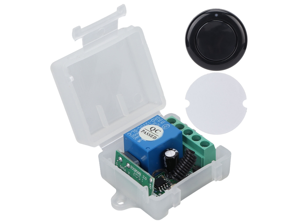 Mali interruptor de Controle Remoto Akrko1sy 1 Canal 12v Dc para Portões Janelas Sinal Controle Relé Sem Fio
