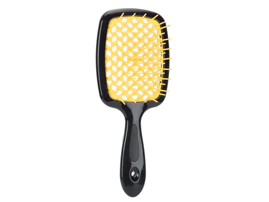 2026-pente Antistático Para Cabelo Pente De Massagem Capilar Portátil Ferramenta De Penteado Para Casa (amarelo)