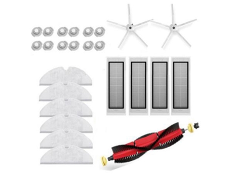 Kit de cepillos para aspiradora Xiaomi Roborock S6 S5 Max S60, núcleos de agua, paños de fregona, cepillos laterales de goma suave