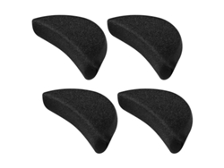 Pares De Plantillas De Esponja Suave Para Zapatos Grandes - Negras