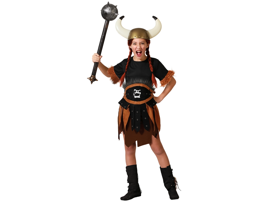 Disfraz Vikinga Guerrera Niña Infantil 5 A 6 Años Atosa