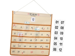 Calendario De Bolsillo De Pared, Organizador Colgante De Tela No Tejida Para Objetos Pequeños