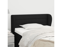 Cabecero De Tela Negro 103x23x78/88 Cm