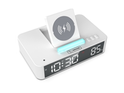 2026-espejo Led Reloj Despertador Digital Con Luz Ambiente Rgb Carga Inalámbrica 10w Y Display Temperatura Para Iphone Android