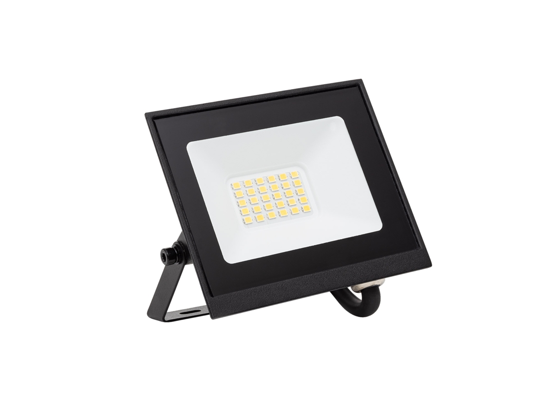 Foco Proyector LED 20W 120lm/W IP65 S3 4000K No Negro Blanco Neutro LEDKIA